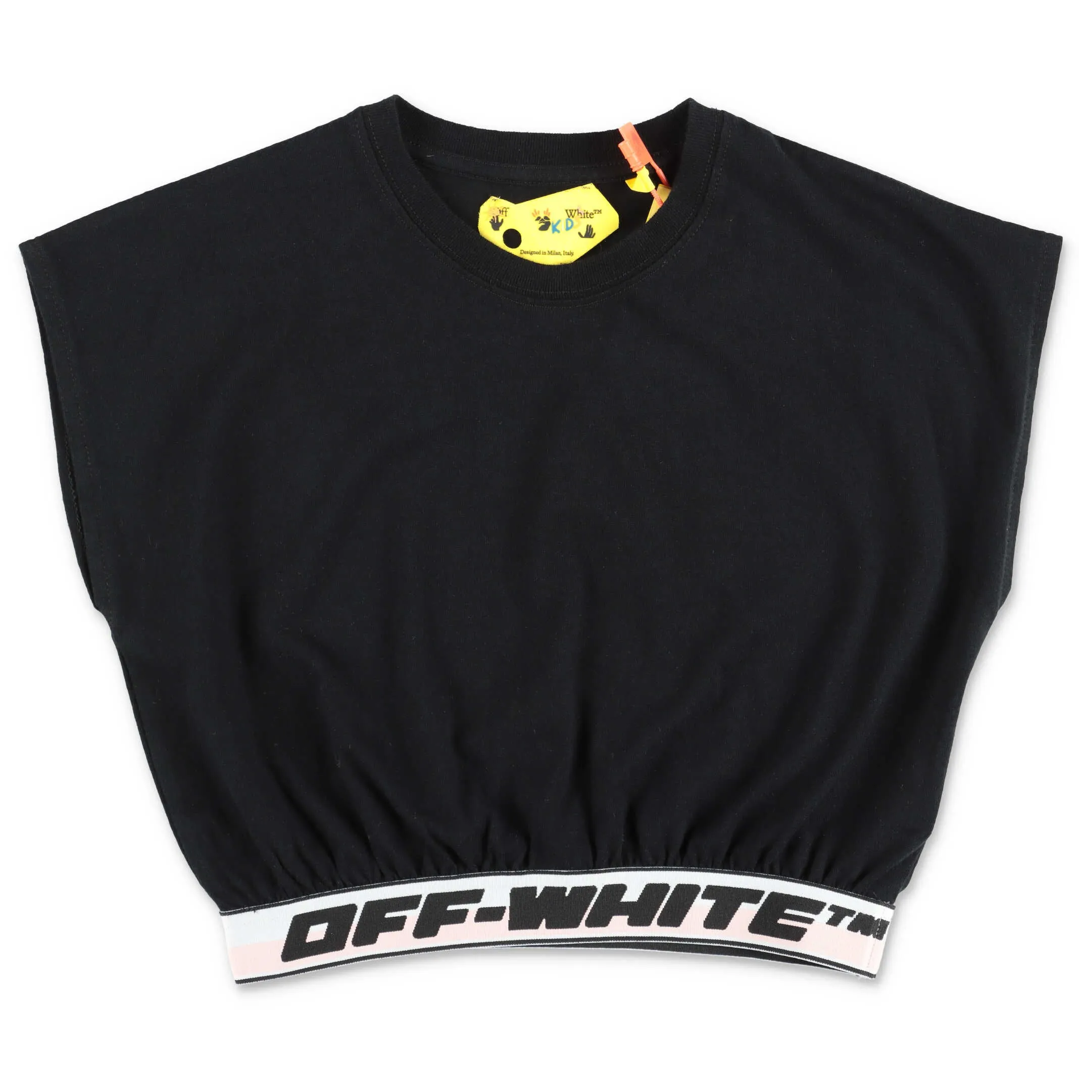 Off-White Kids Logo Band Round-Neck T-Shirt