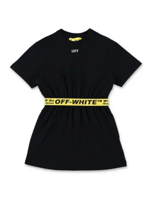 Off-White Kids Logo Tape Short Sleeved T-Shirt Dress