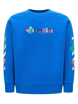 Off-White Kids Monster Print Long-Sleeved Sweatshirt
