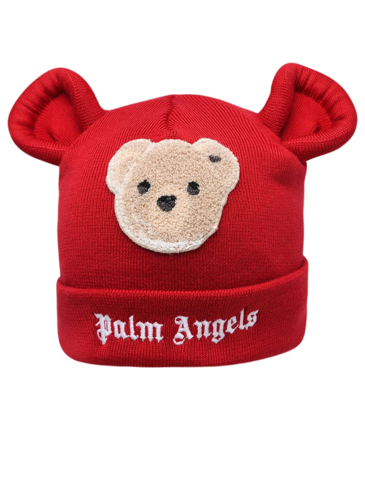 Palm Angels Kids Bear Embellished Beanie