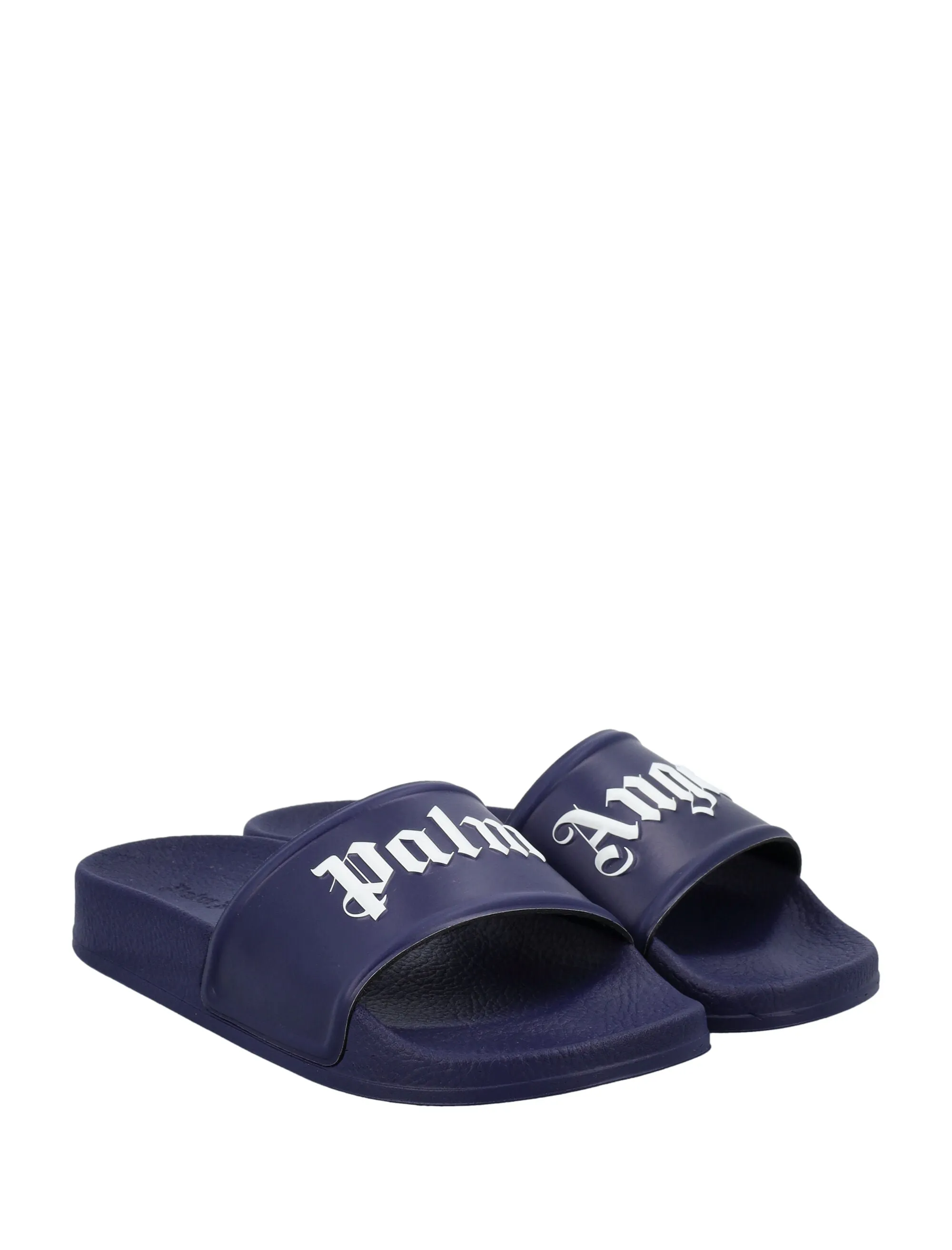 Palm Angels Kids Logo Embossed Open Toe Slides