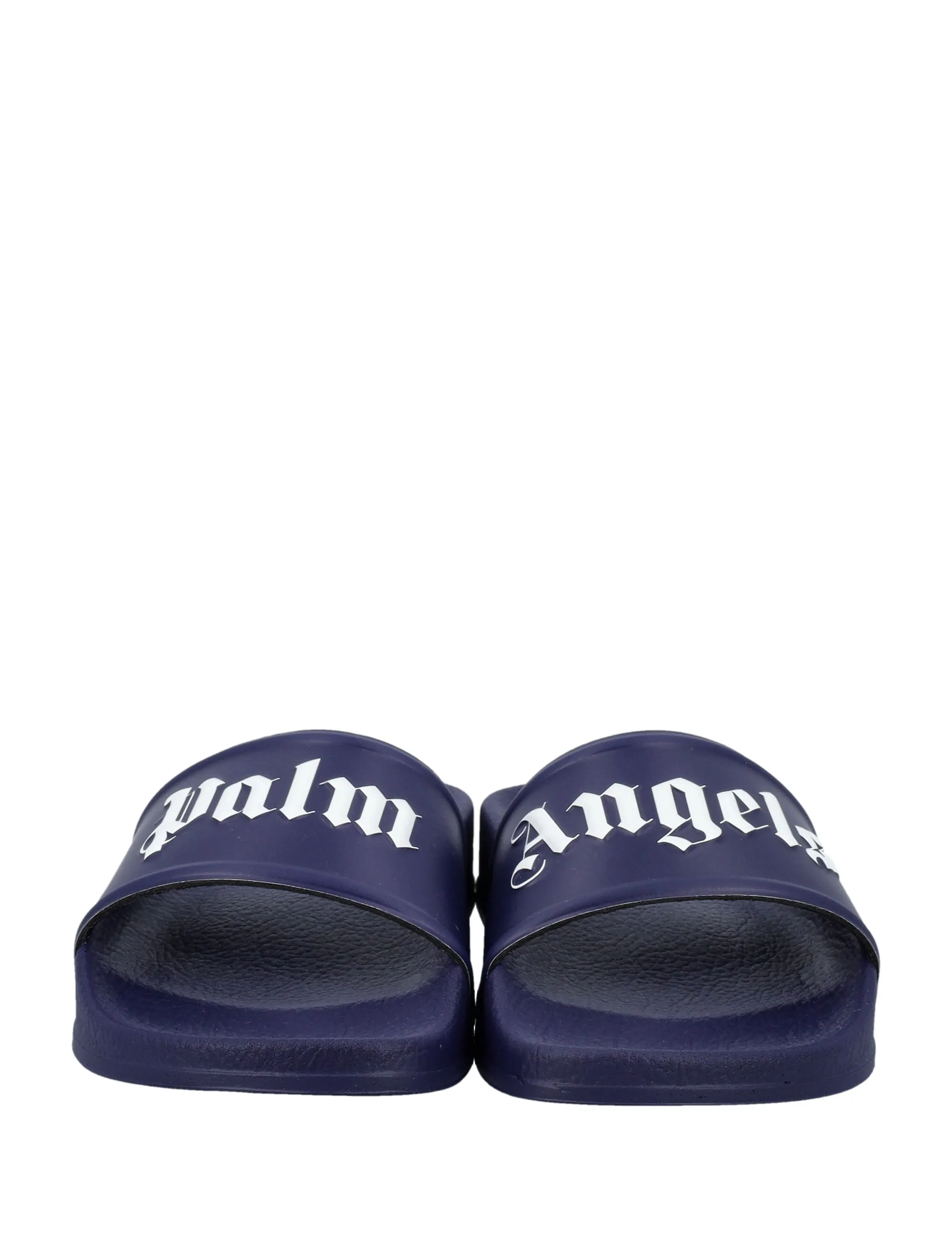 Palm Angels Kids Logo Embossed Open Toe Slides