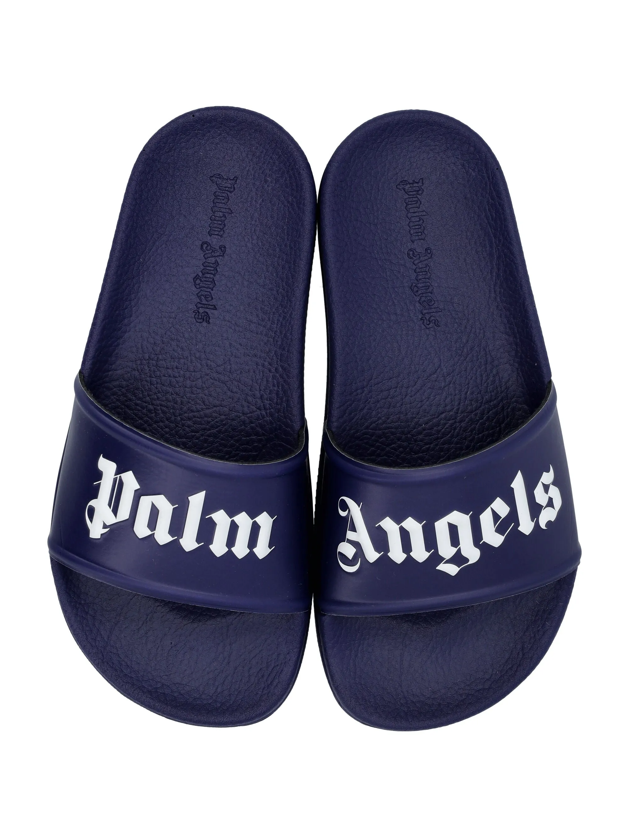 Palm Angels Kids Logo Embossed Open Toe Slides