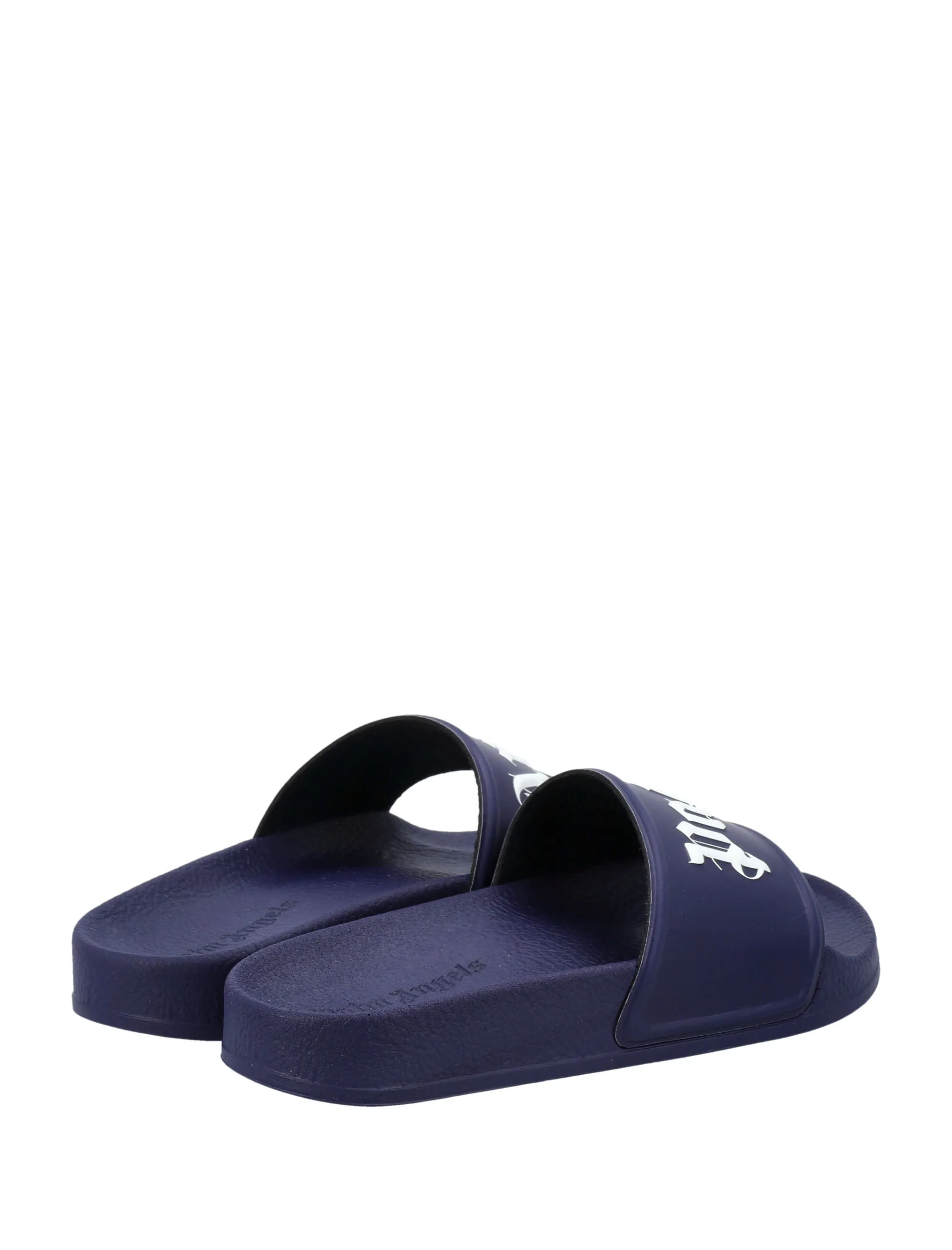Palm Angels Kids Logo Embossed Open Toe Slides