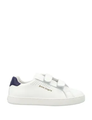 Palm Angels Kids Logo Embossed Touch-Strap Sneakers
