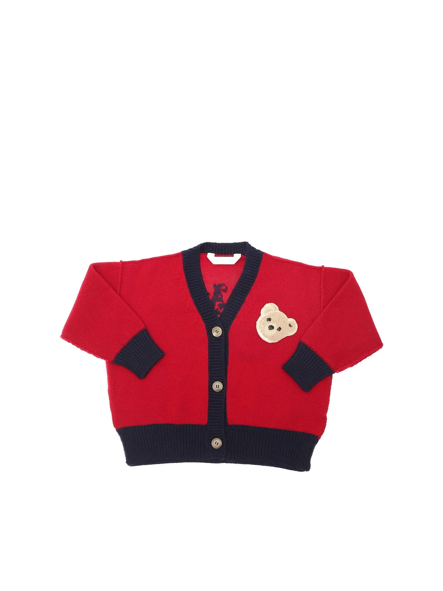 Palm Angels Kids Logo Intarsia Cardigan