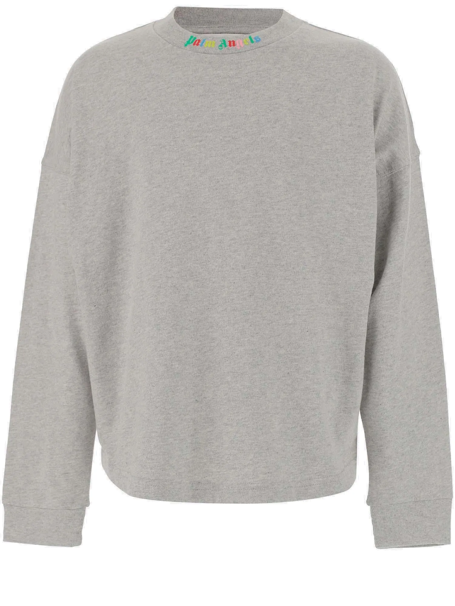 Palm Angels Kids Logo Print Crewneck Sweatshirt