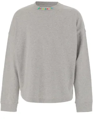 Palm Angels Kids Logo Print Crewneck Sweatshirt