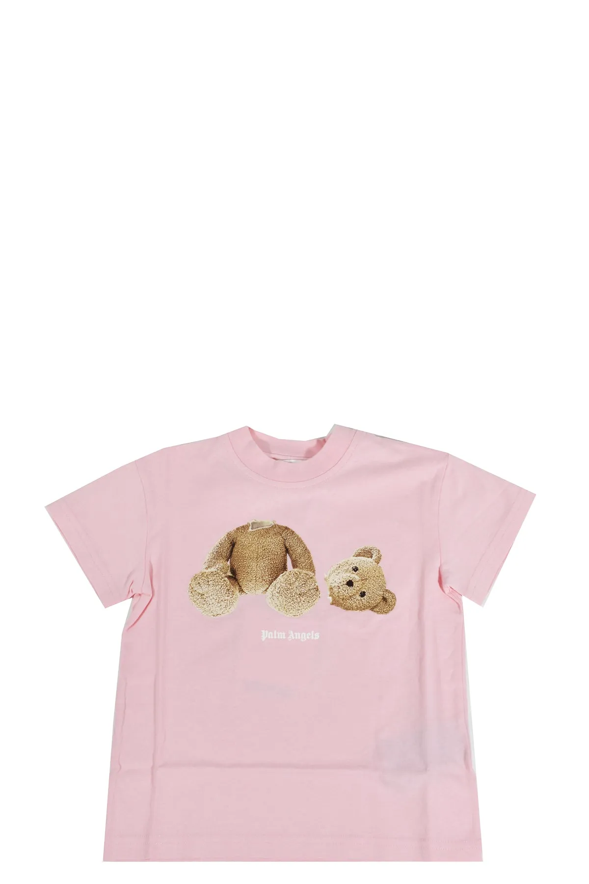 Palm Angels Kids Logo Print Crewneck T-Shirt