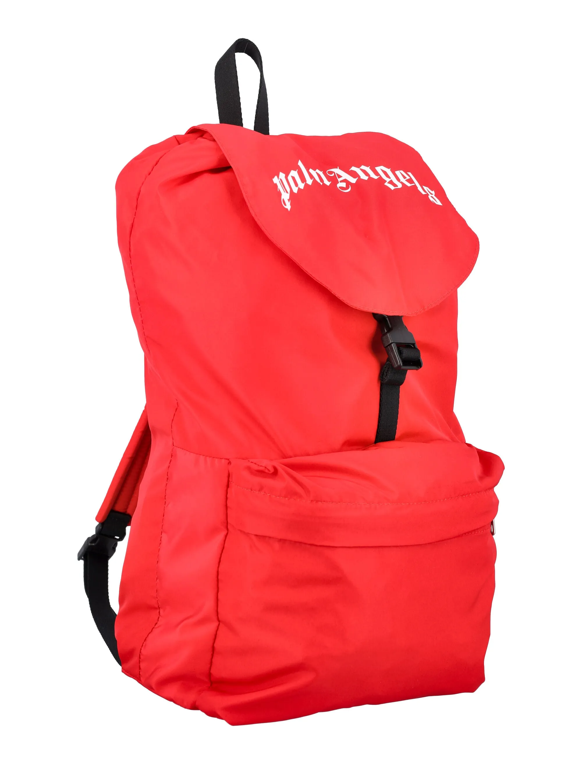 Palm Angels Kids Logo Printed Drawstring Backpack