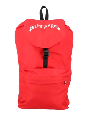 Palm Angels Kids Logo Printed Drawstring Backpack