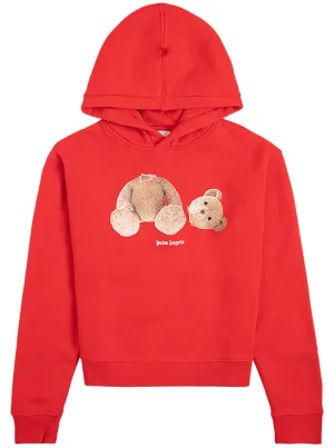 Palm Angels Kids Teddy Bear Print Hoodie
