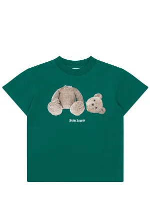 Palm Angels Kids Teddy Bear Print T-Shirt