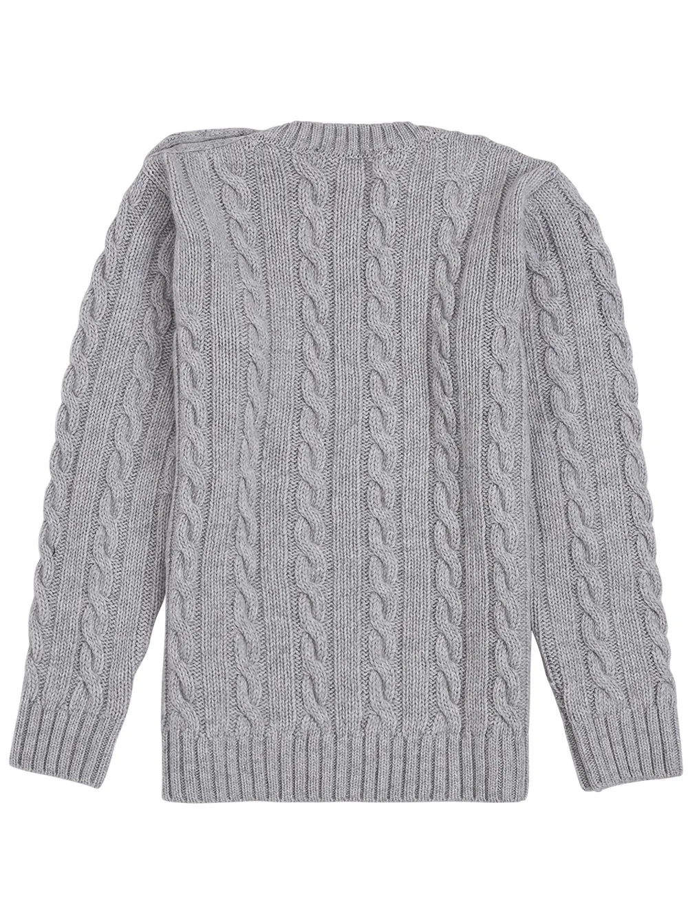 Philosophy Di Lorenzo Serafini Kids Logo Embroidered Cable Knit Jumper