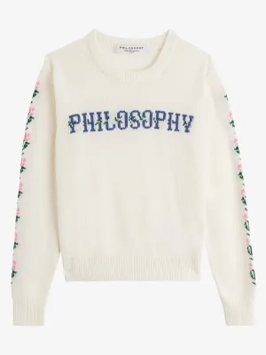 Philosophy Di Lorenzo Serafini Kids Logo Intarsia Knit Jumper