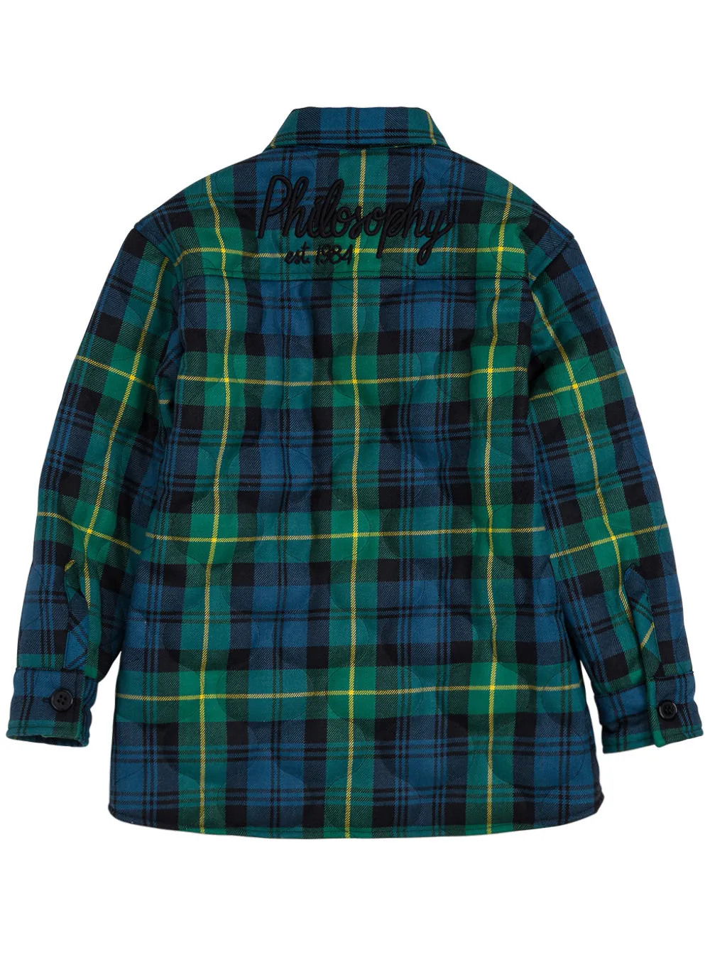 Philosophy Di Lorenzo Serafini Kids Tartan Quilted Jacket