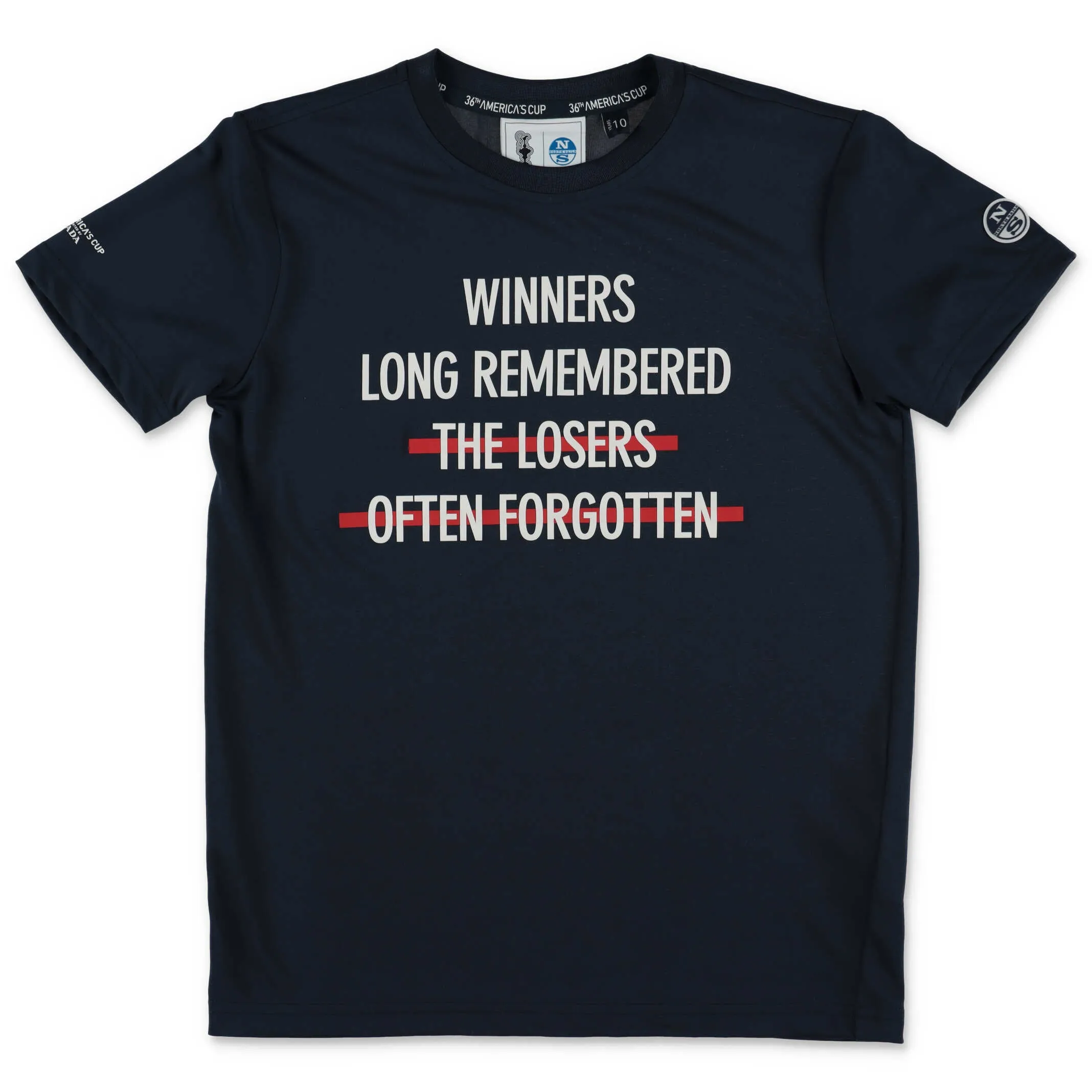 Prada Kids X North Sails Slogan Printed T-Shirt