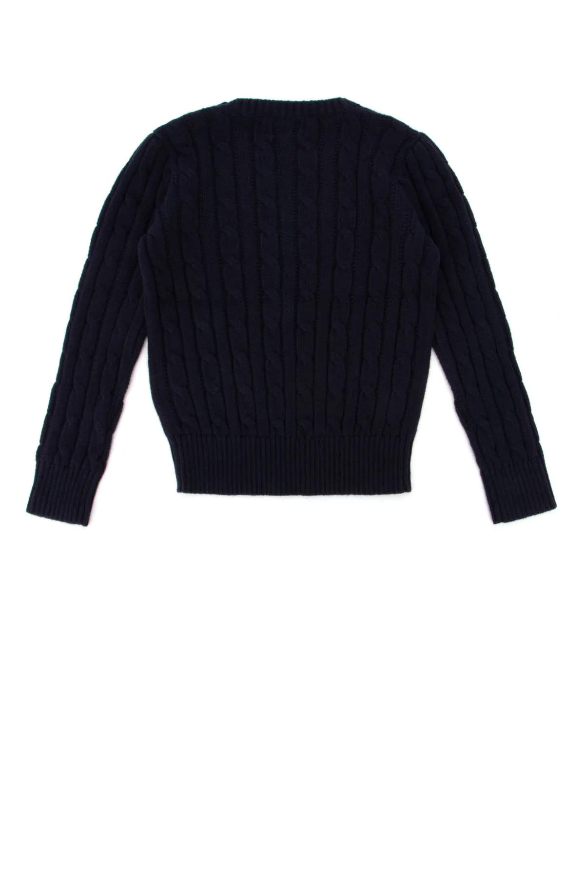 Ralph Lauren Kids Buttoned Cable Knit Jumper