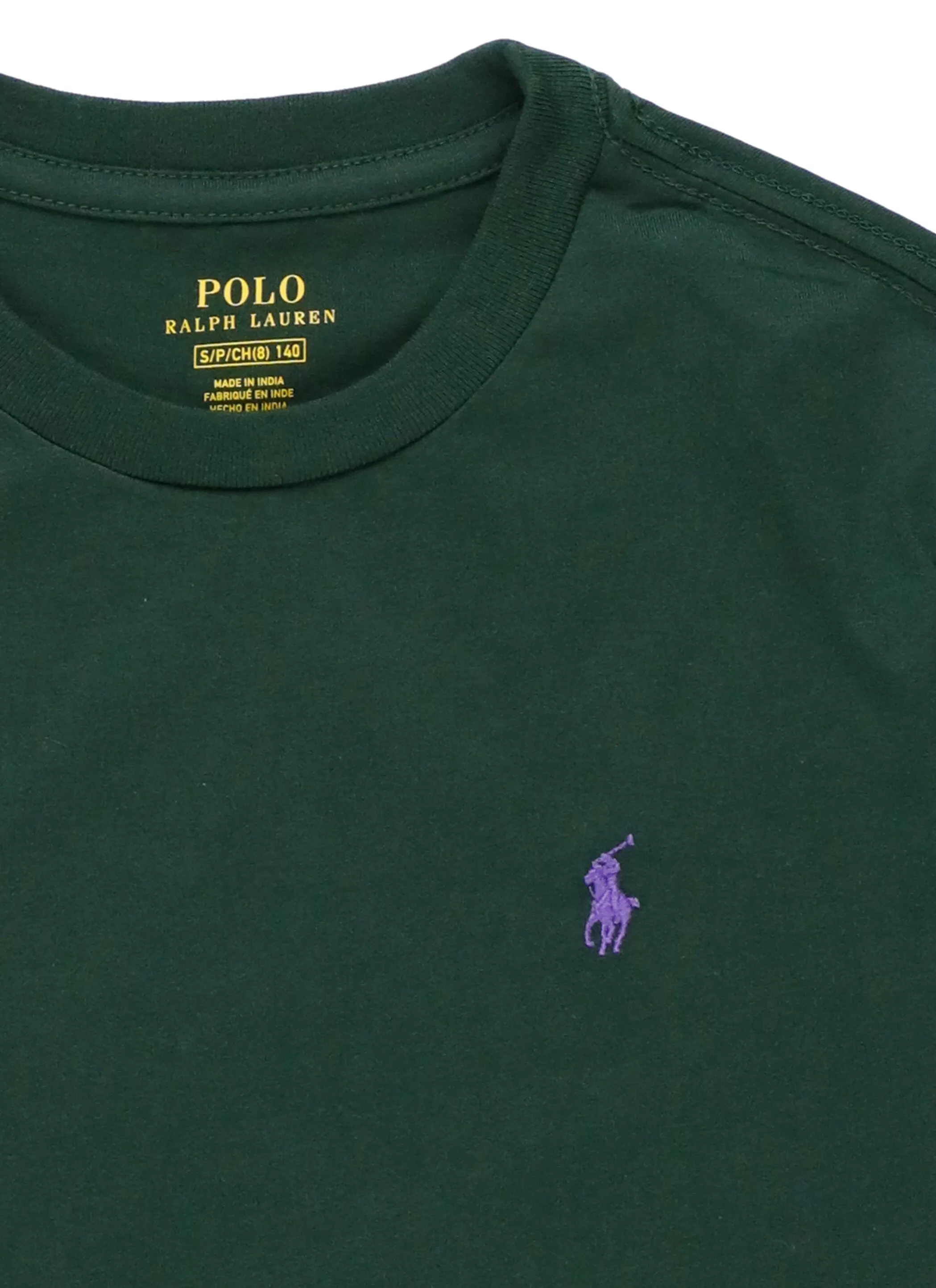 Ralph Lauren Kids Logo Embroidered Crewneck T-Shirt