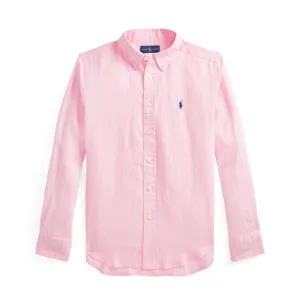 Ralph Lauren Kids Logo Embroidered Long Sleeved Shirt