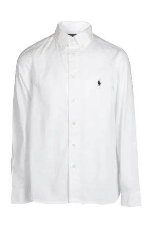 Ralph Lauren Kids Logo Embroidered Long Sleeved Shirt