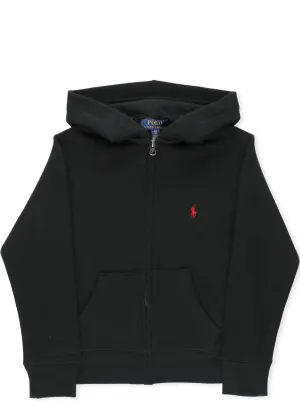 Ralph Lauren Kids Logo Embroidered Zipped Hoodie