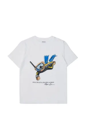 Ralph Lauren Kids Polo Bear Print T-Shirt