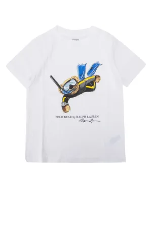 Ralph Lauren Kids Polo Bear Print T-Shirt