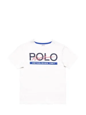 Ralph Lauren Kids Polo Logo Print T-Shirt