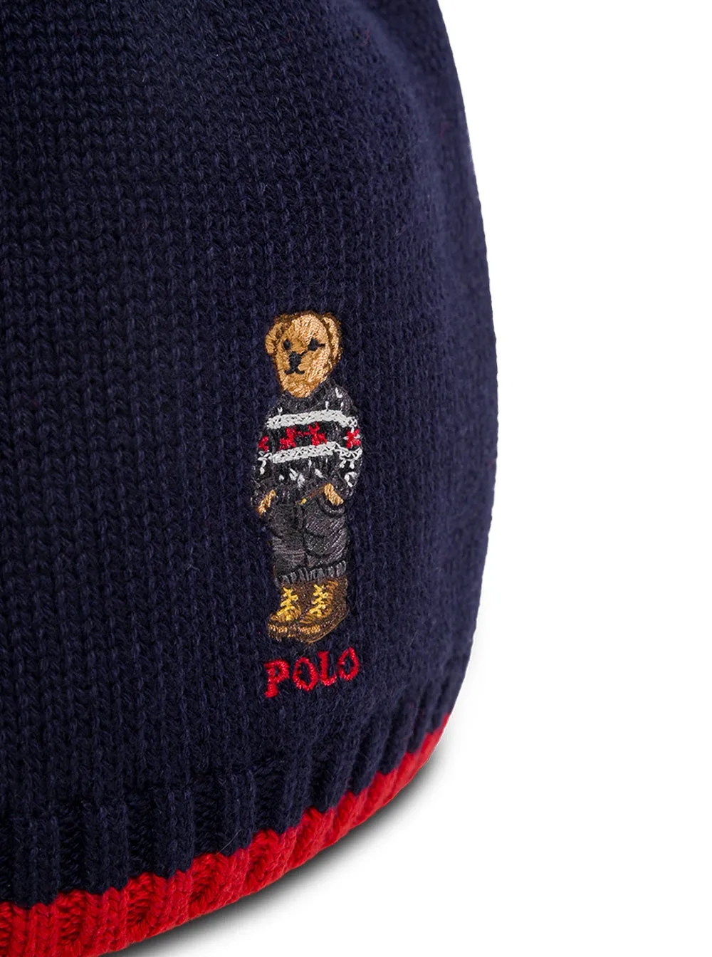 Ralph Lauren Kids Teddy Bear Embroidered Beanie