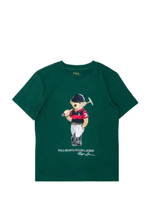 Ralph Lauren Kids Teddy Bear Print T-Shirt