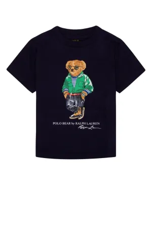 Ralph Lauren Kids Teddy Bear Printed Crewneck T-Shirt