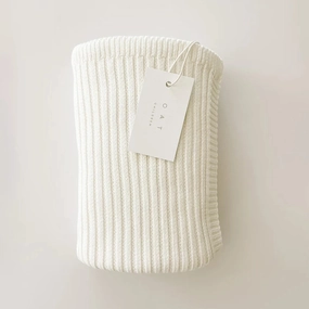 Ribbed Knit Blanket