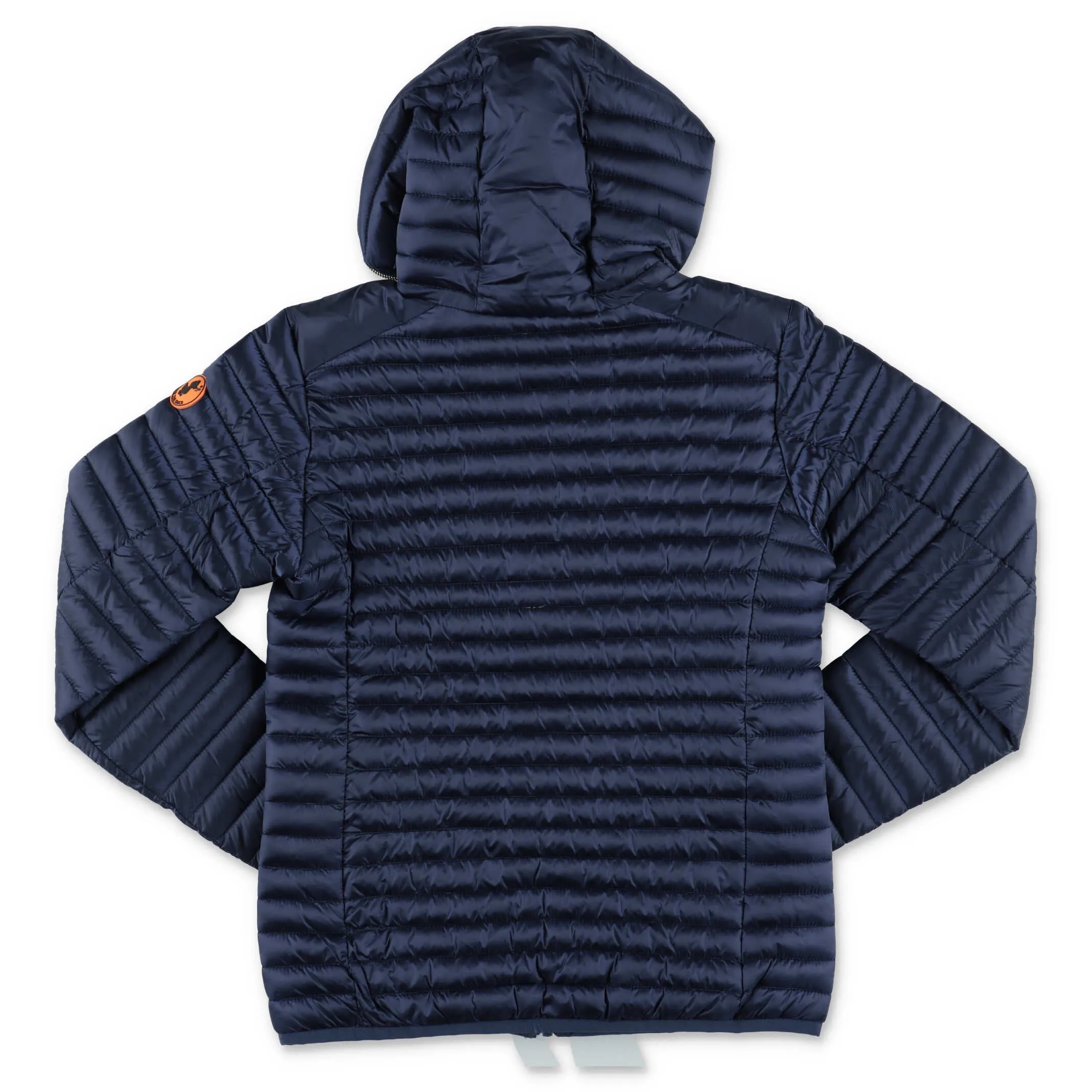 Save The Duck Kids Logo Patch Hooded Jacket