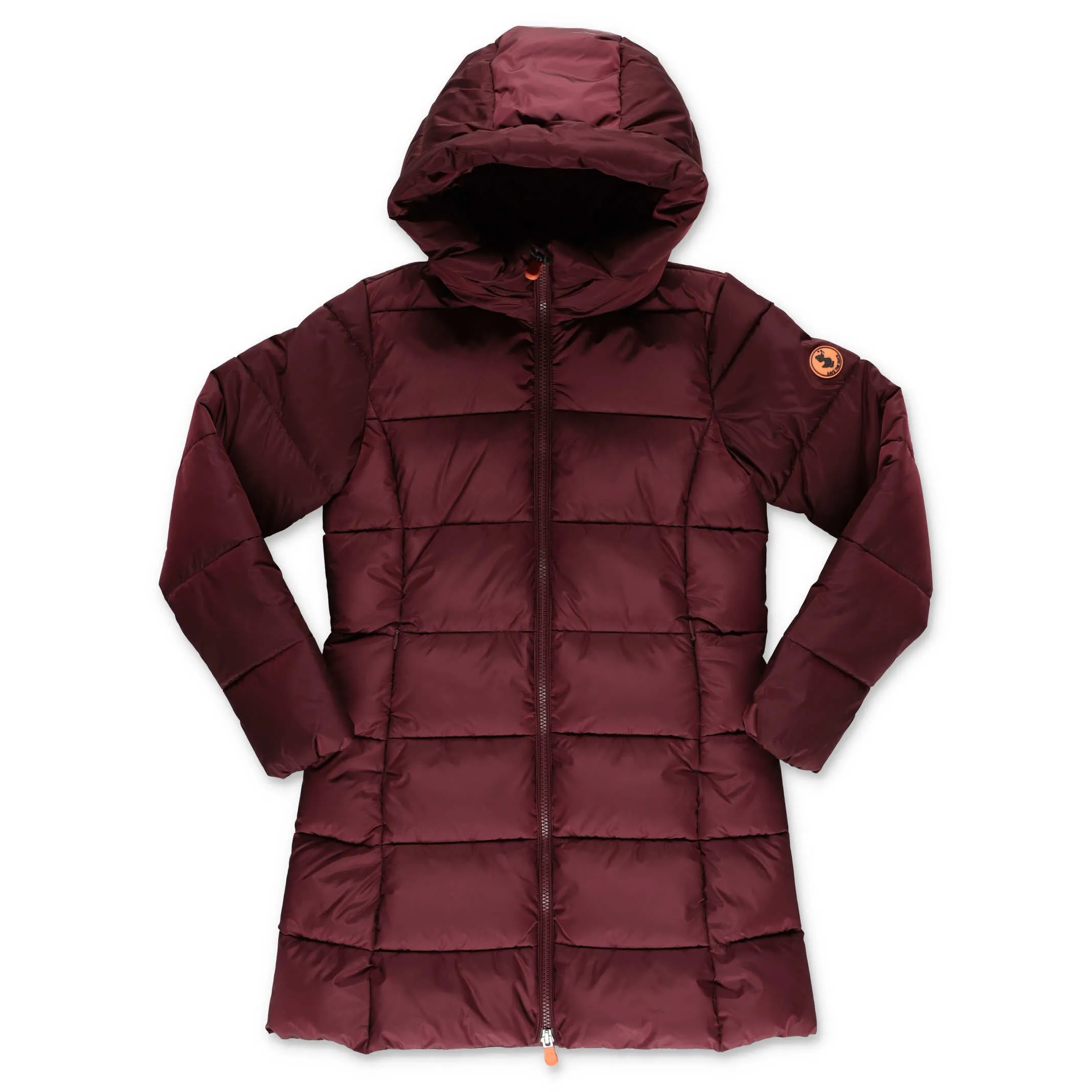 Save The Duck Kids Logo Patch Hooded Puffer Coat
