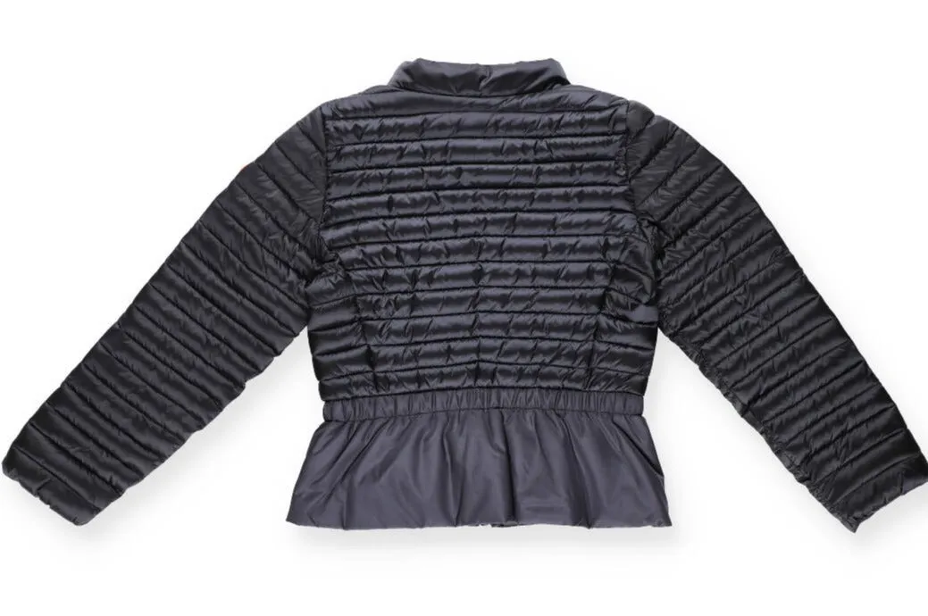 Save The Duck Kids Logo Patch Quilted Jacket