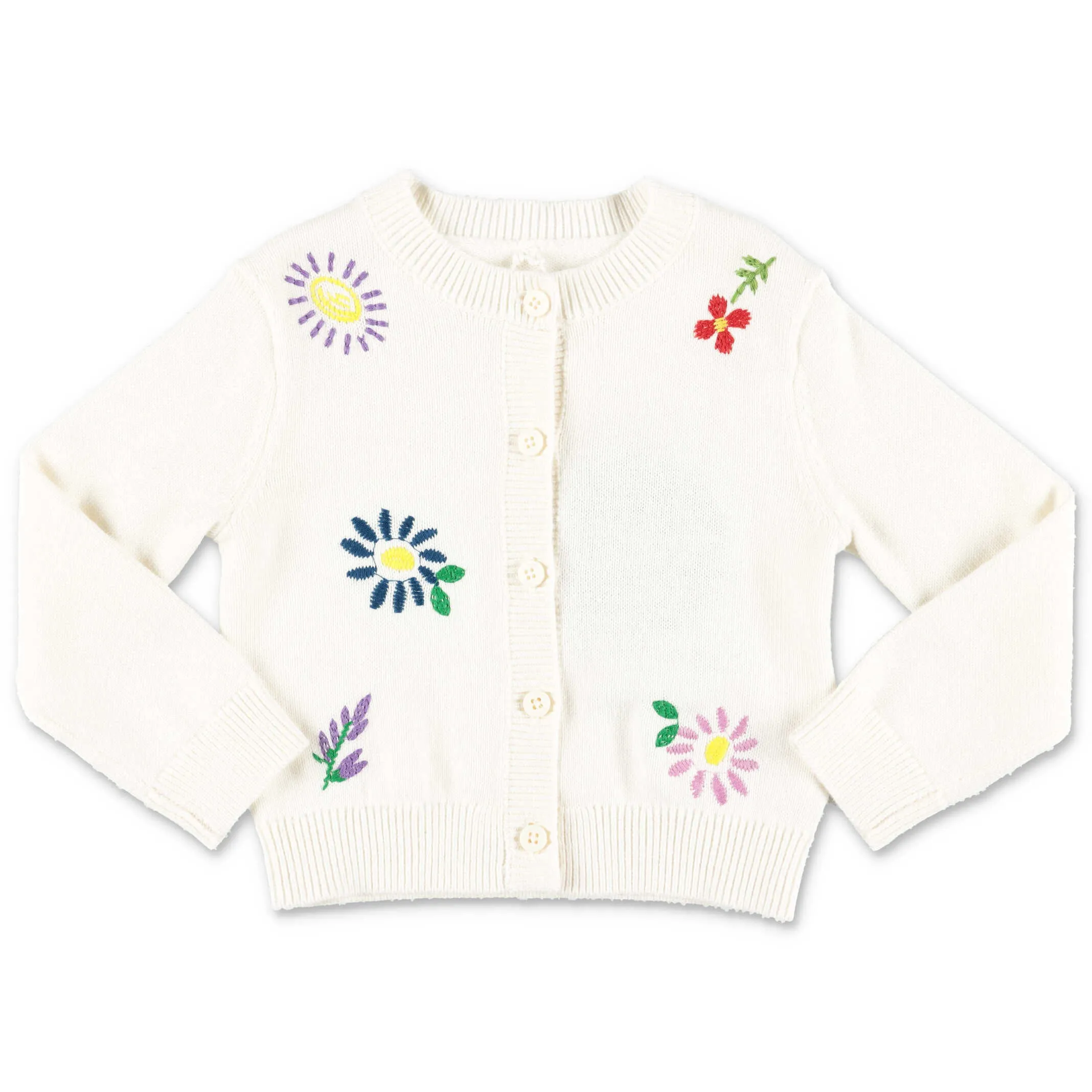 Stella McCartney Kids Embroidered Flowers Cardigan