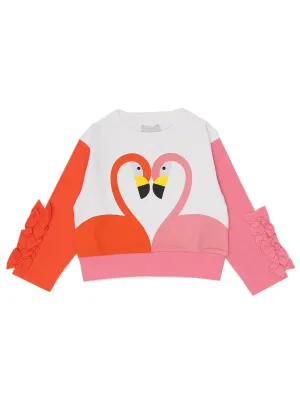 Stella McCartney Kids Flamingo Fleece Sweatshirt
