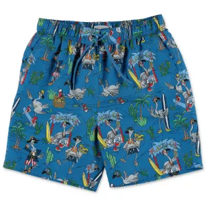 Stella McCartney Kids Flamingo Print Swim Shorts