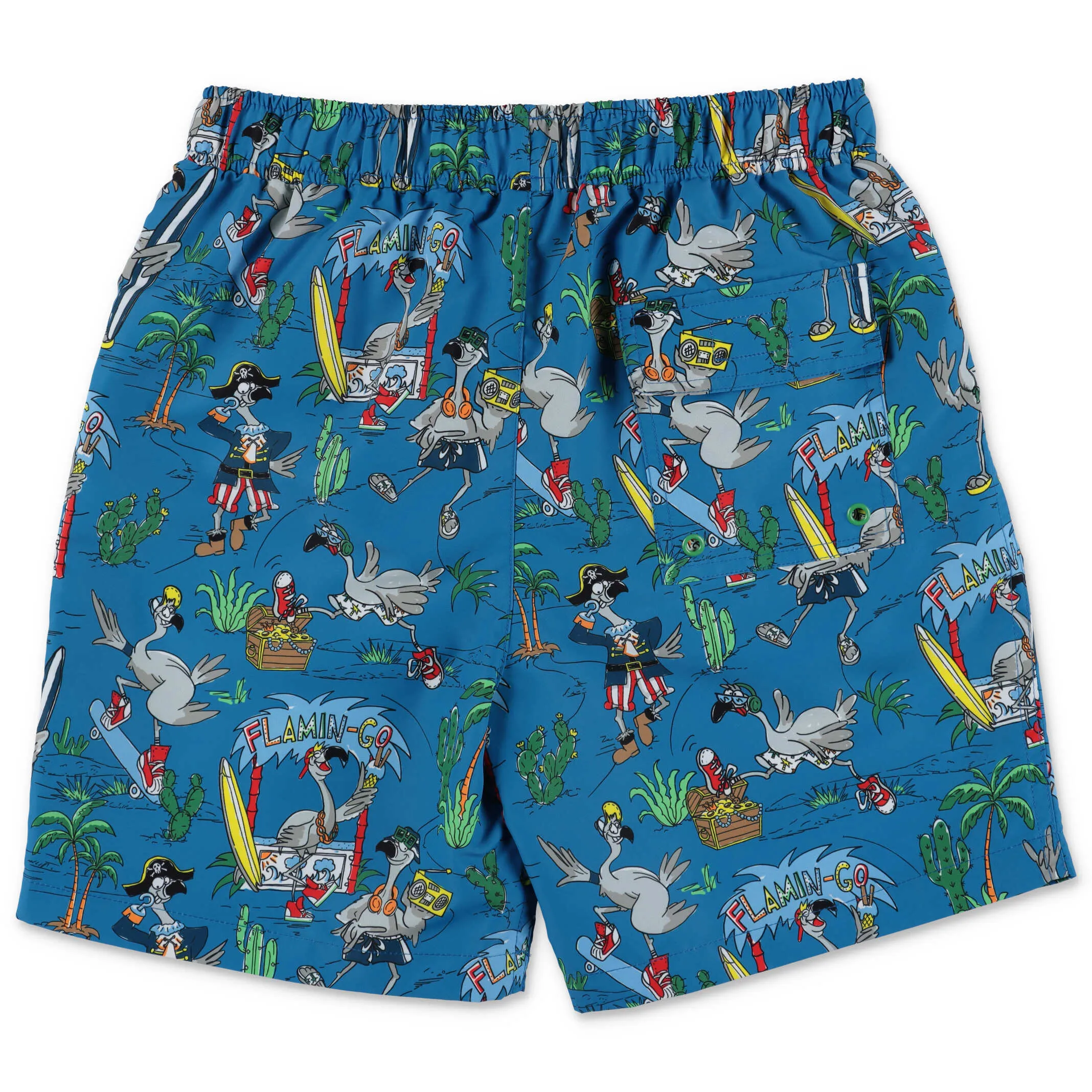 Stella McCartney Kids Flamingo Print Swim Shorts