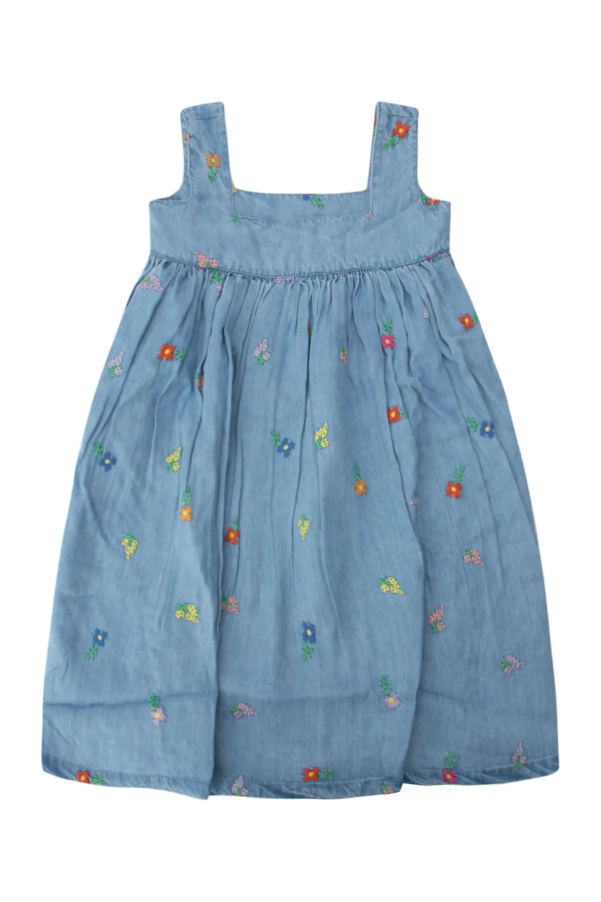 Stella McCartney Kids Floral Embroidered Sleeveless Dress
