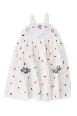 Stella McCartney Kids Flowers Embroidered Dress