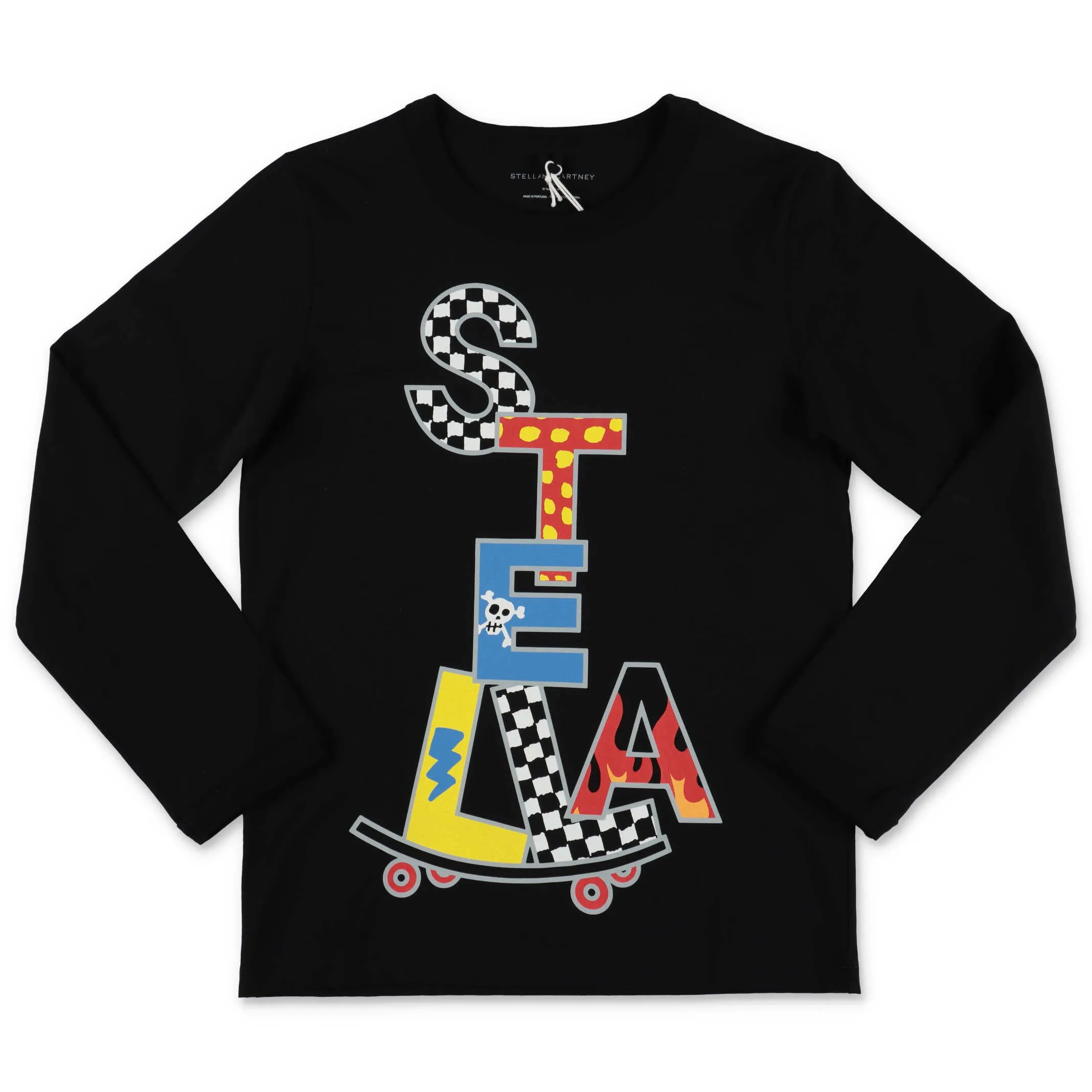 Stella McCartney Kids Graphic Logo Printed Long Sleeve T-Shirt