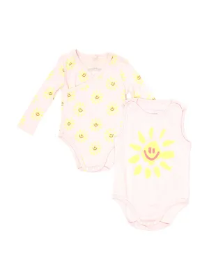 Stella McCartney Kids Happy Sun Two-Pack Babygrow Sets