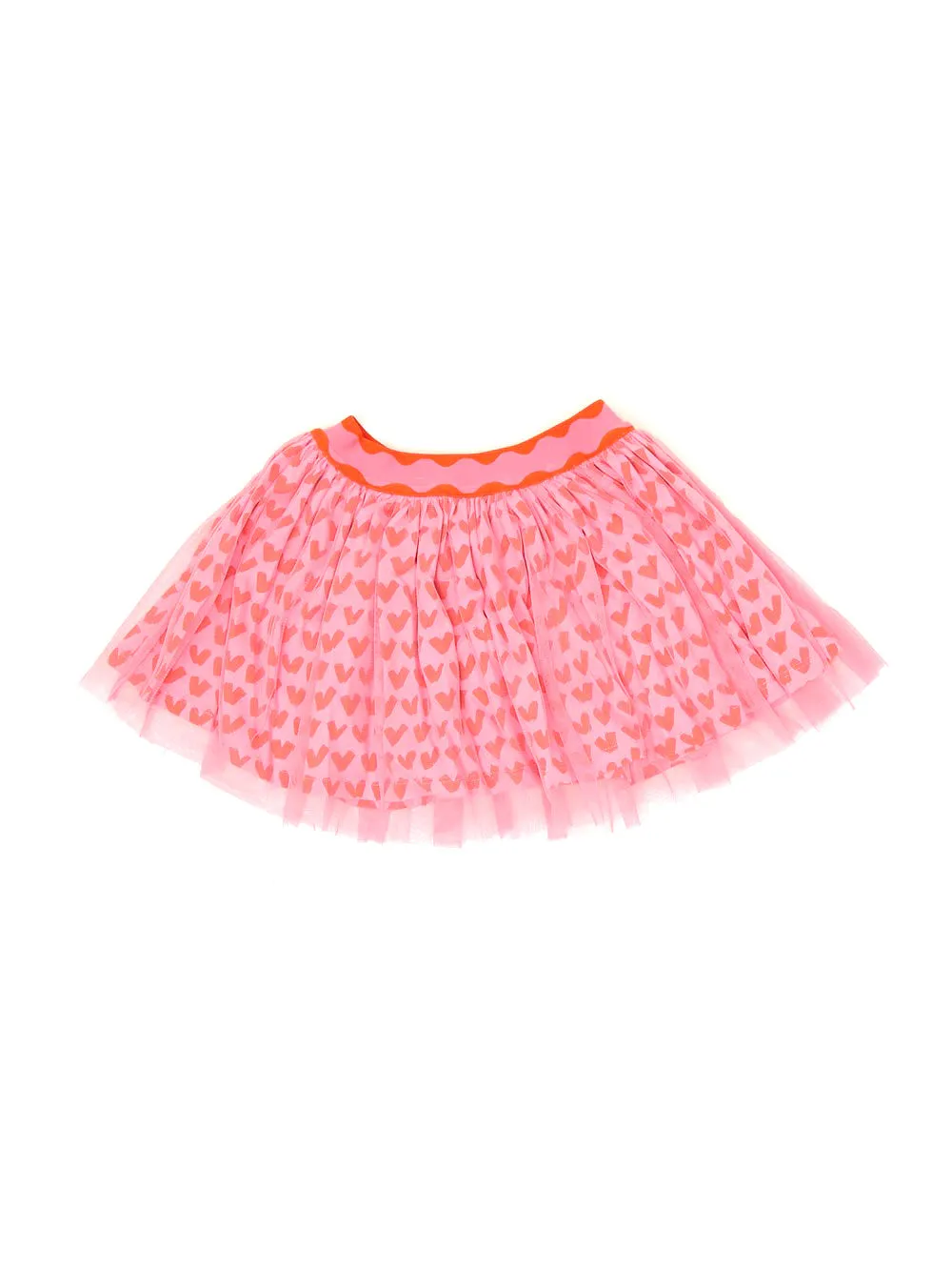 Stella McCartney Kids Heart Print Tulle Skirt