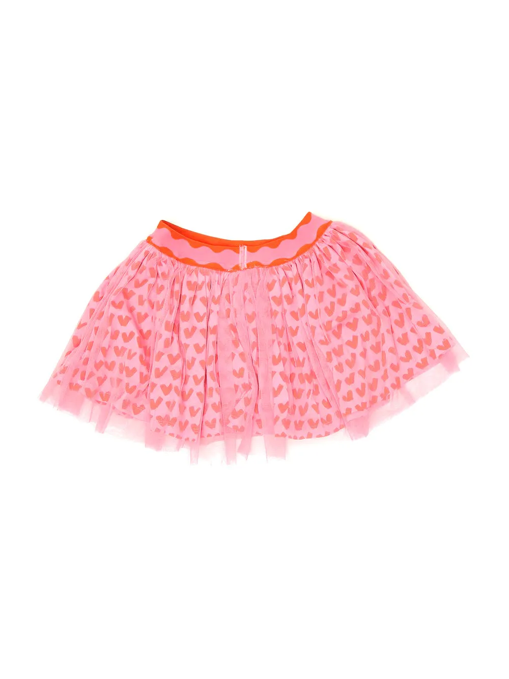 Stella McCartney Kids Heart Print Tulle Skirt