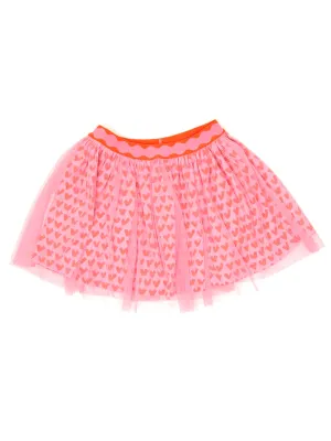 Stella McCartney Kids Heart Print Tulle Skirt