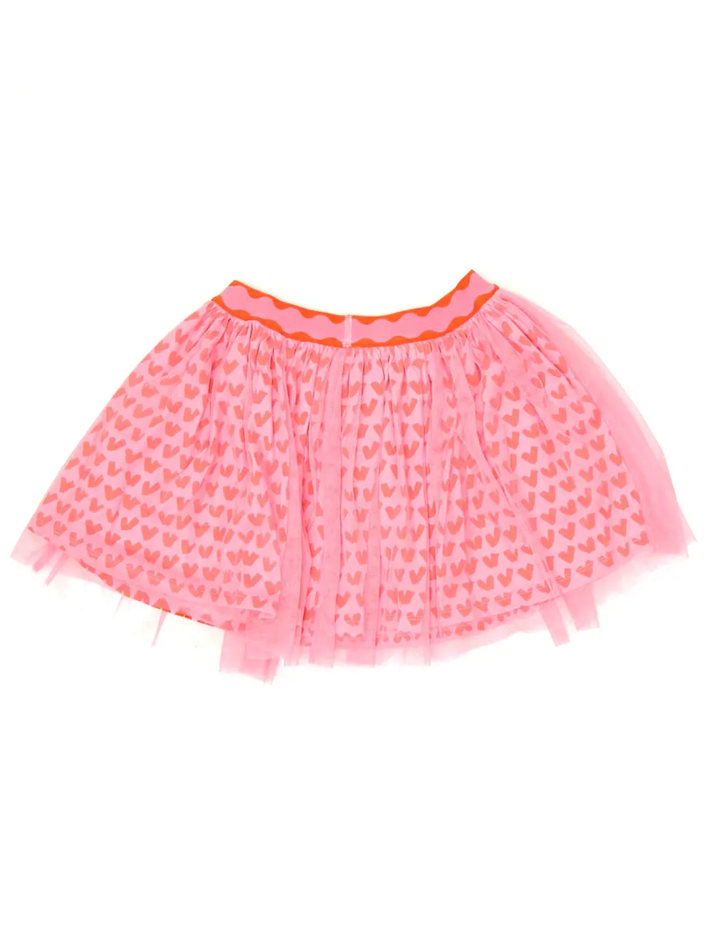 Stella McCartney Kids Heart Print Tulle Skirt
