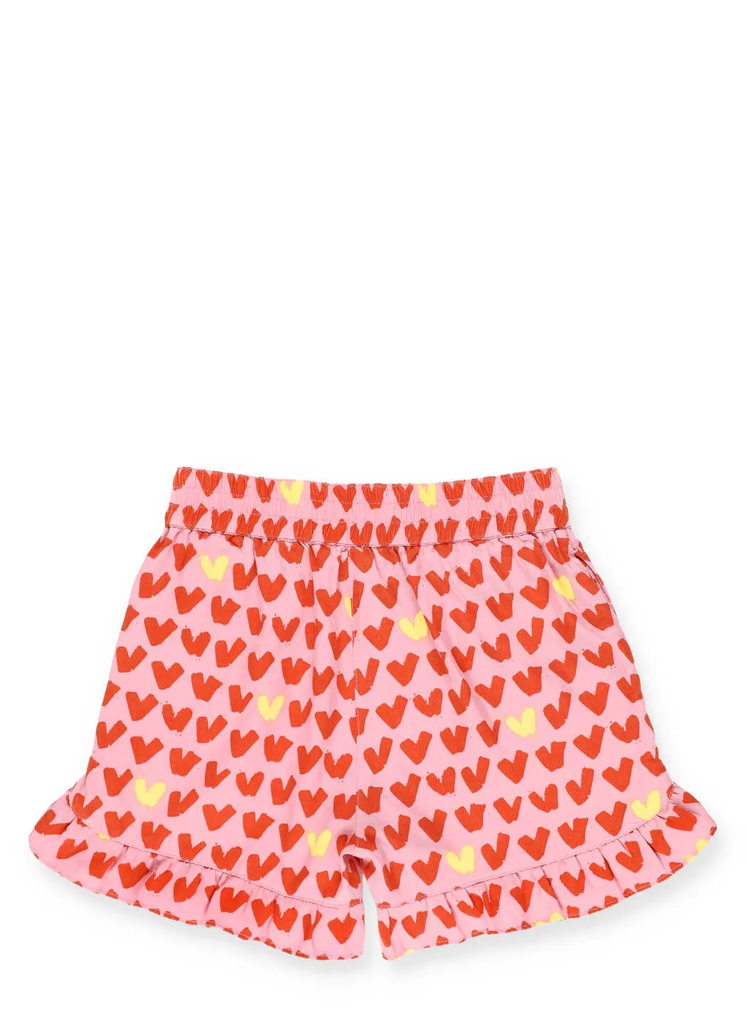 Stella McCartney Kids Hearts Print Ruffled Shorts