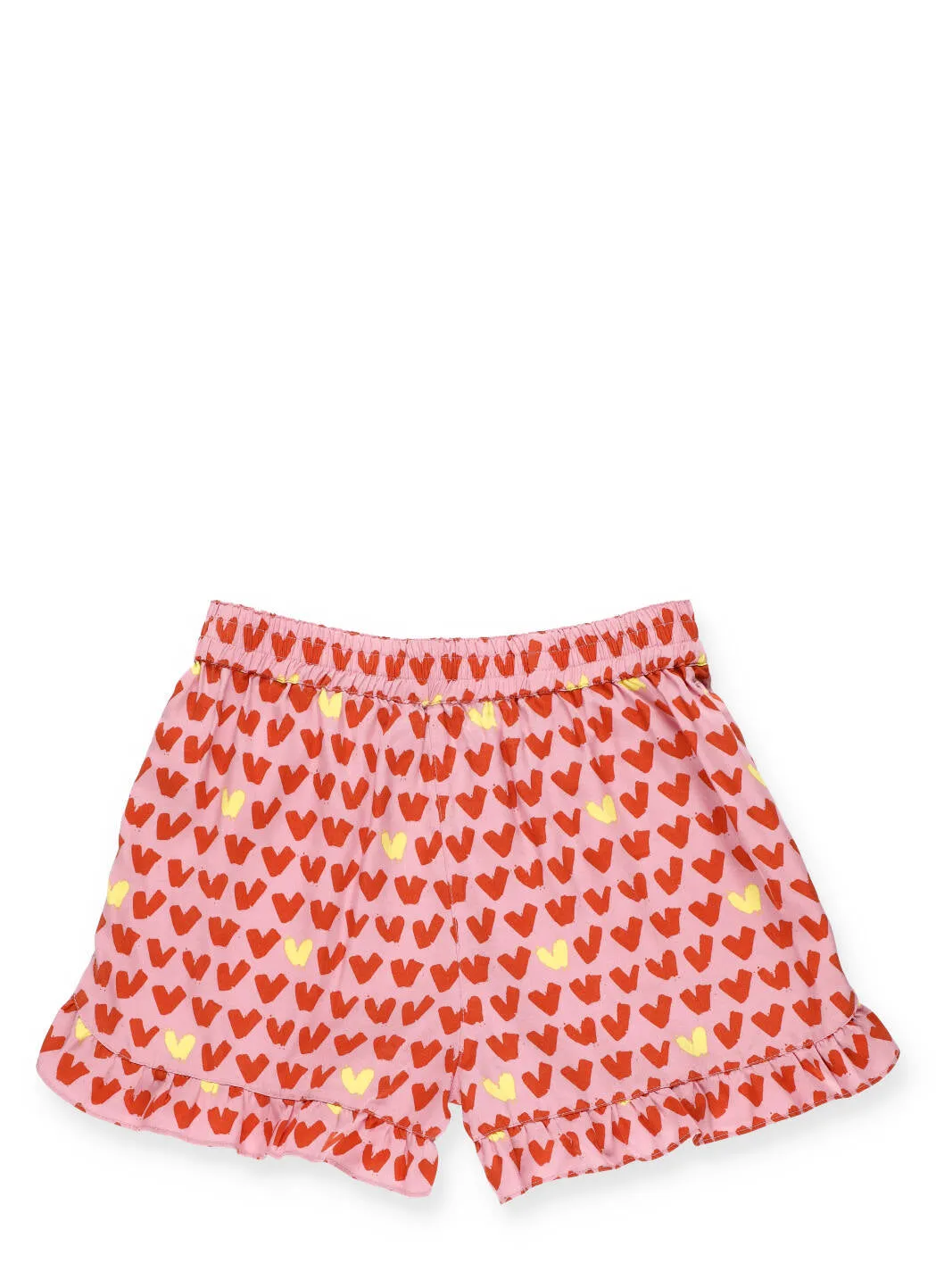 Stella McCartney Kids Hearts Print Ruffled Shorts